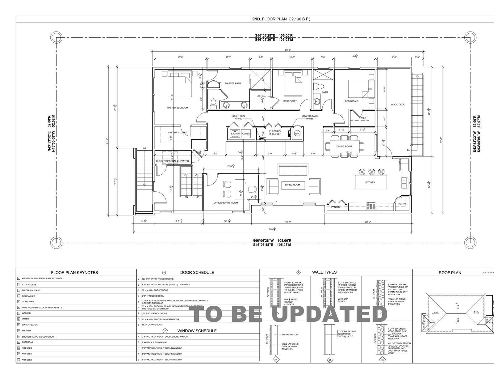 Two-story residence - second floor plan