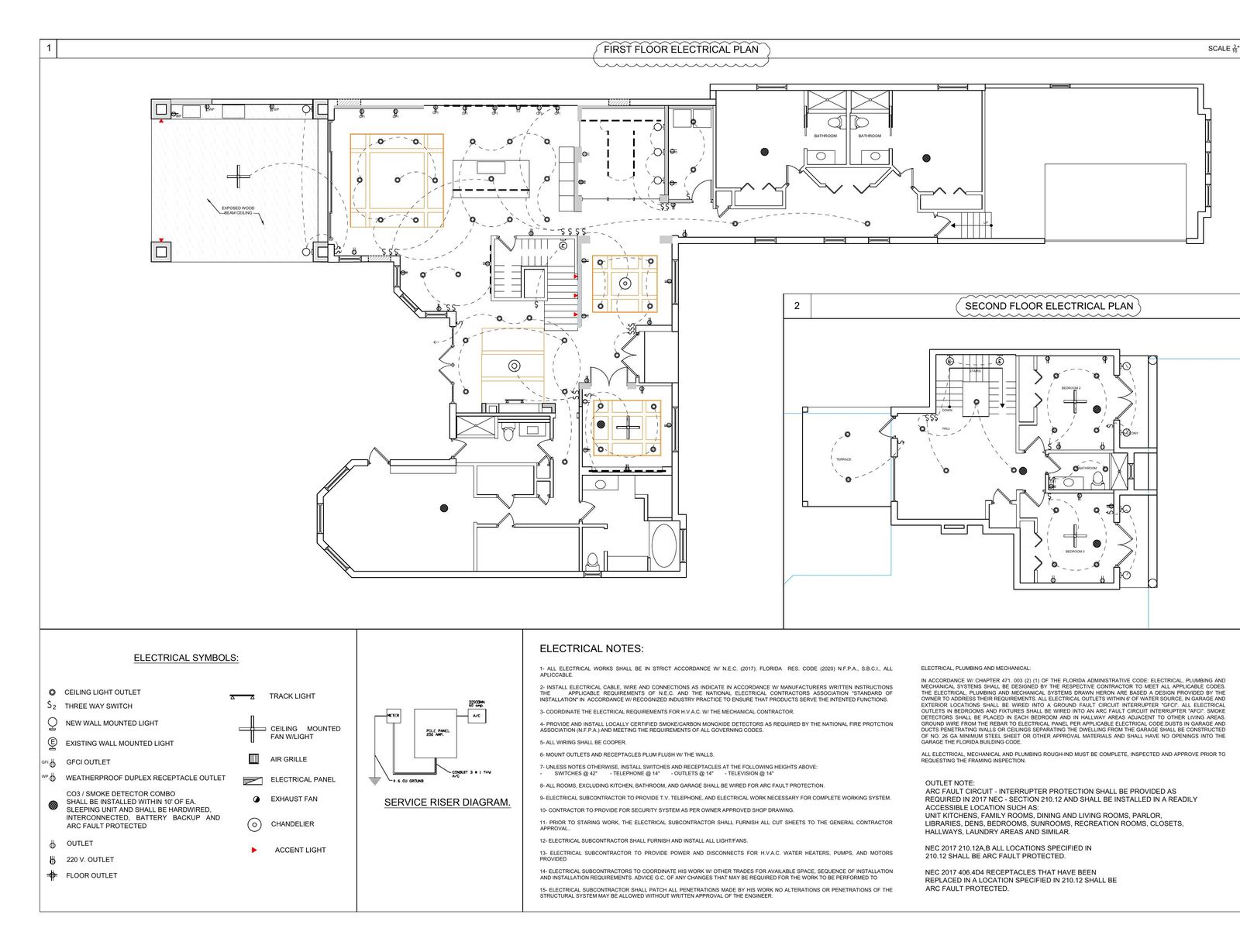 Interior remodel - electrical plans