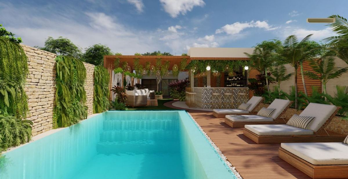 Boutique hotel - pool and bar