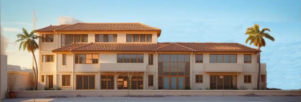 Mediterranean building - street elevation
