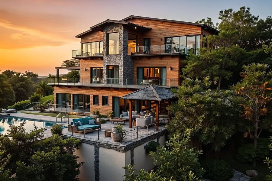 Mixed-use exterior