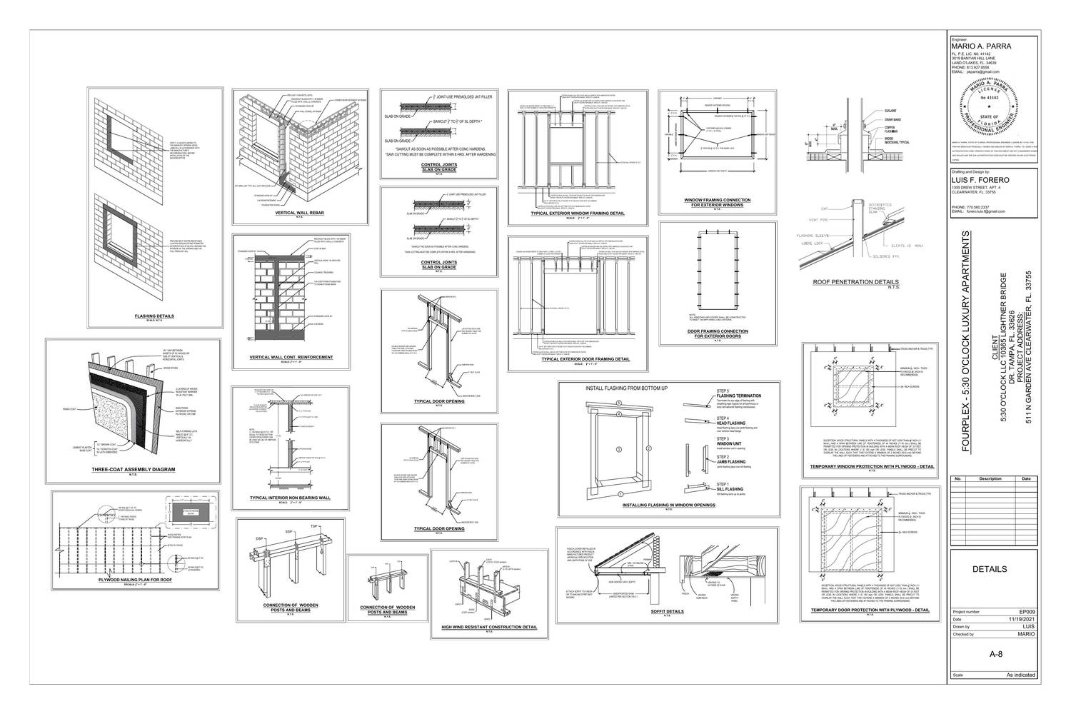 A-8 · Construction details